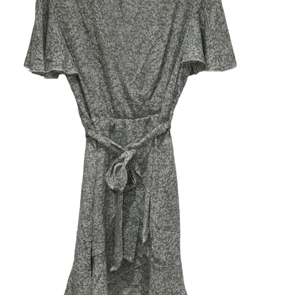 Cupshe Green & White Faux Wrap Dress NWT - Picture 5 of 8